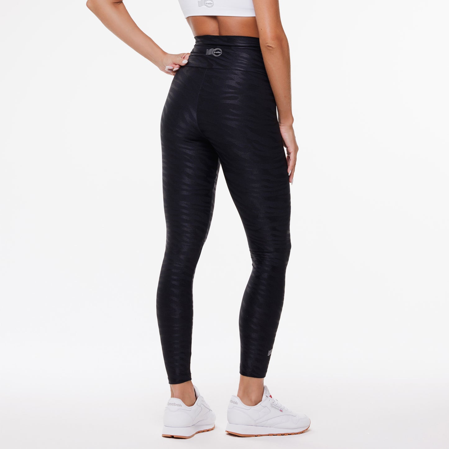 Chic Tiger Print Waistline Leggings AsiaFit